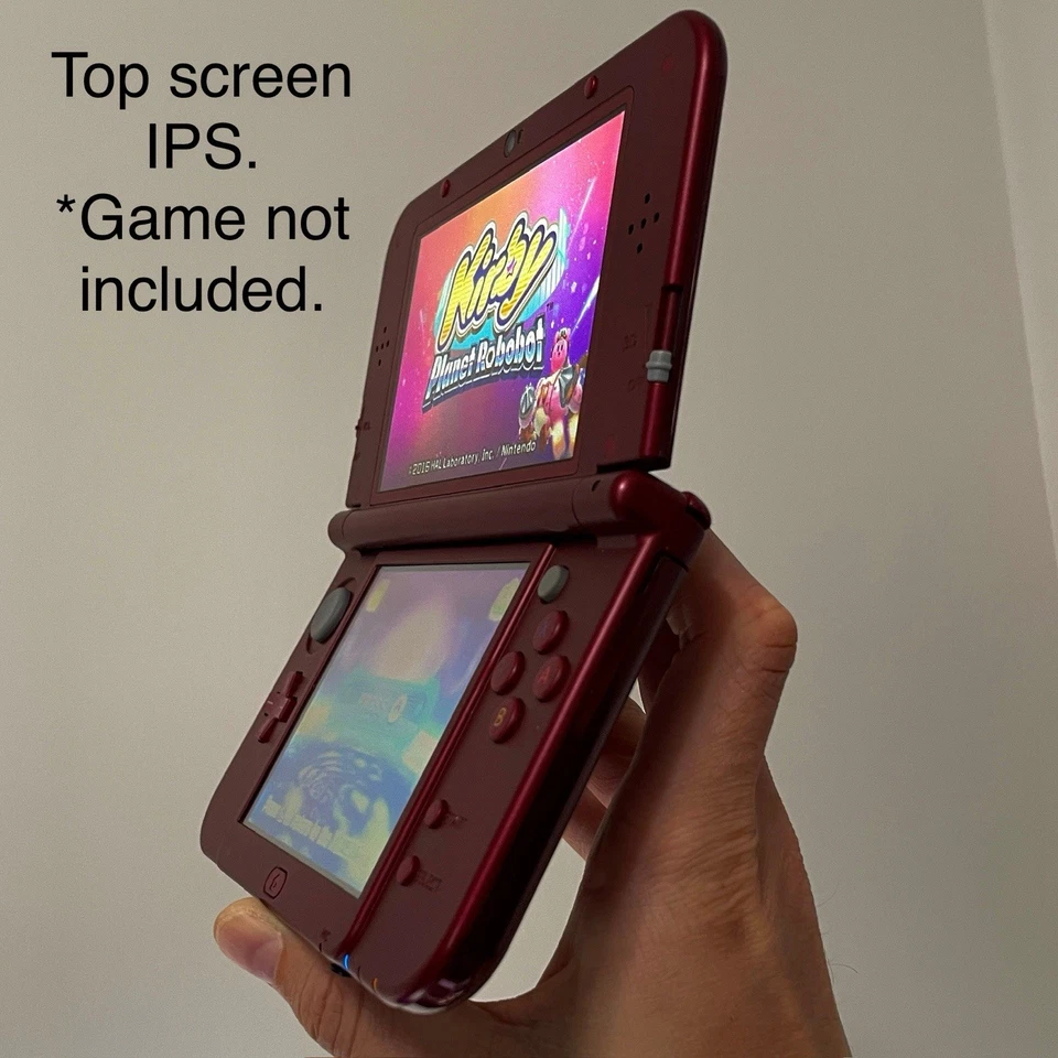 Top IPS "Nuevo" Nintendo 3DS XL 64GB Portátil Rojo Sistema Consola Caja Completa Foto 2 de 4