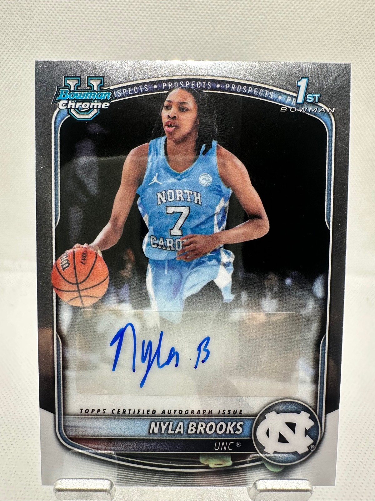 2025-26 Bowman #CPA-NR Nyla Brooks Chrome Prospect Autographs