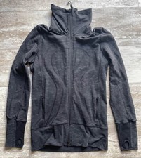 Women s 6 Lululemon Athletica Forme Cuffins Black Deep Coal Jacket