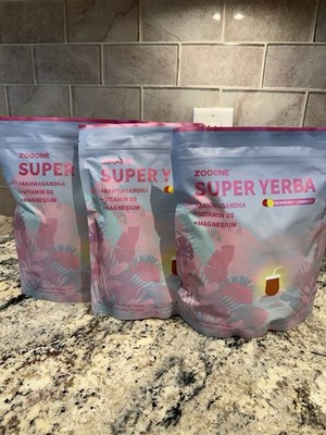 ZOOONE Yerba Mate Powder Raspberry Lemonade Three Pack! 