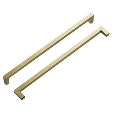 12 Inch Golden Nickel Cabinet Handles Knobs Solid Metal Core High Quality