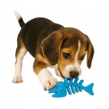 Hundespielzeug Zahnpflege Fisch Beißring Welpen Kauknochen Gummi Dental Care
