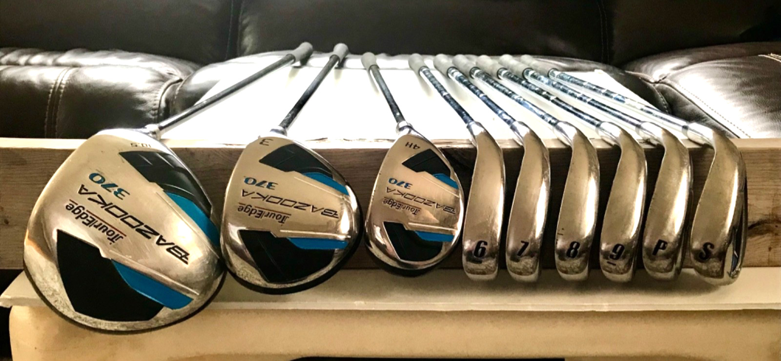 Tour Edge Bazooka 370 Driver, 3 Wood, 4 Hybrid, 6-SW Irons S