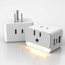 Outlet Extender 2 Pack, 2 AC Multi Plug Wall Outlet with 2 USB Ports 1 PD 20W
