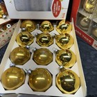 35 Gold Vintage Glass Christmas Ornaments Coby,Shiny Bright,Franke With Boxes — photo 3