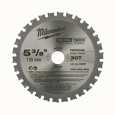 Milwaukee 48-40-4070 METAL CUTTING Circular Saw Blade, 5-3/8 in, 30 Teeth