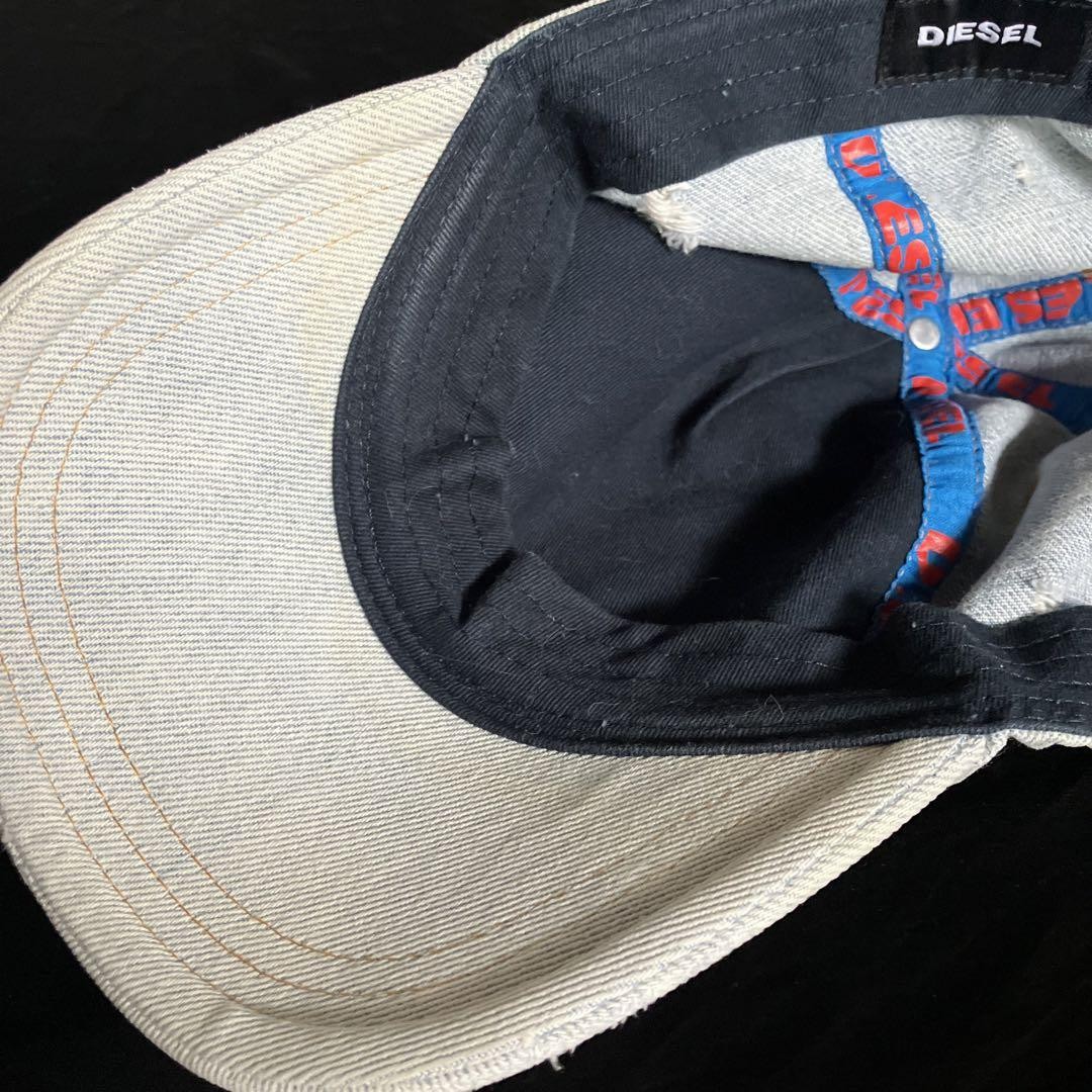 帽子 DIESEL denim damage cap Diesel Men Denim Cap Damage Processing Y2K Size Free Luxury