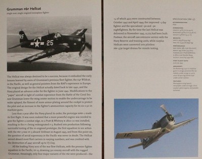 Grumman F6F Hellcat Fighter Plane Picture Aircraft Article Vtg Info Sheet 