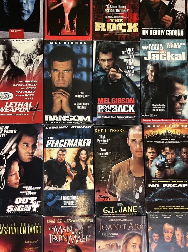 Classic 80’s & 90’s Action Thriller Adventure, Movie A List Celebrity Lot Of 34 - Image 3 of 4