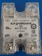 CRYDOM 84137130 Solid State Relay - 75A/480Vac DC In ZC