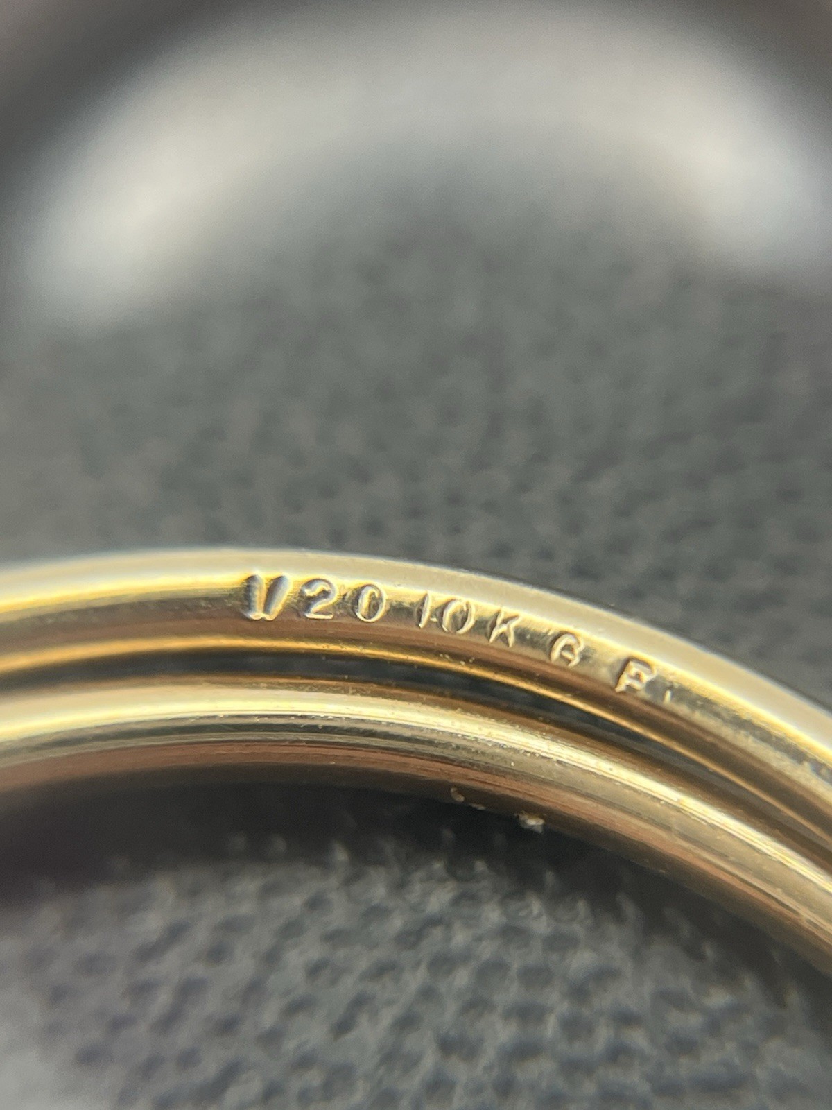 10k gold filled double circle interlocking brooch… - image 12