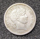 1905-S Barber Silver Dimer - VF-XF Condition - Rarity R-3.5 - Est. Pop.- 7,500