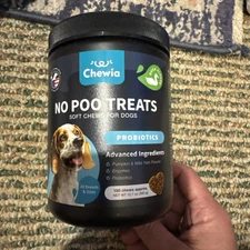 No Poo Chews for Dogs Coprophagia Deterrent Dog Probiotics for Digestive Health