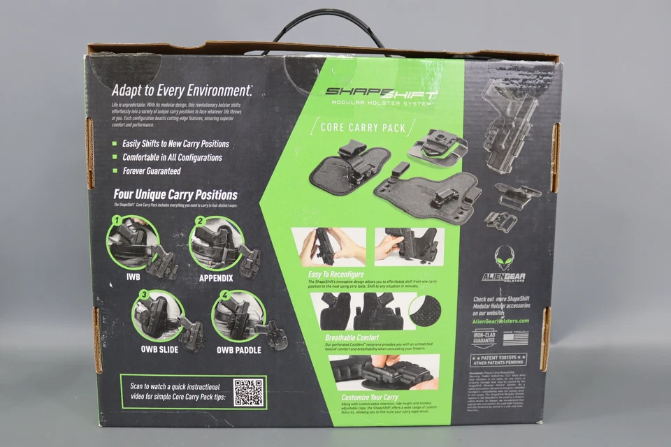 Alien Gear SSHK-0057-RH-R-15-XXX Core Carry Glock 19 CCW Black RH Holster Kit.. - Image 3 of 4