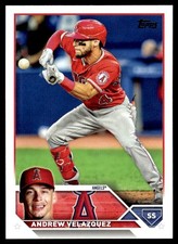 2023 Topps Andrew Velazquez Los Angeles Angels #605