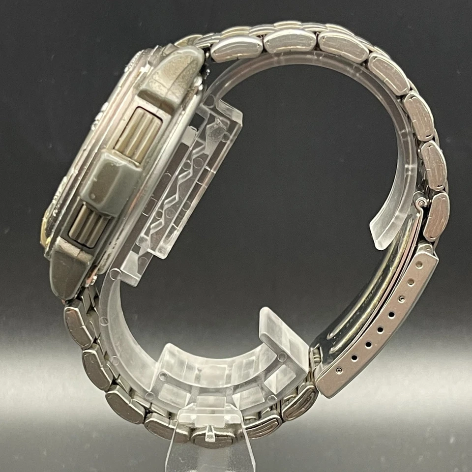 CASIO ABX-64 Twincept Data Bank Vintage Titanium Watch Not Working Japan W037 - Image 3 of 4