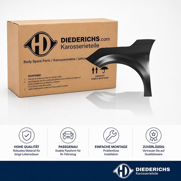 KotflÜGel Vorne Links Diederichs 4228007 FÜR Peugeot Fender SeitenflÜGel-image