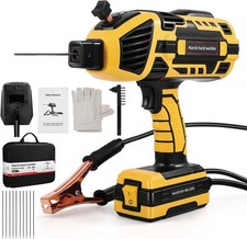 Handheld Welding Machine 110V IGBT Inverter Portable 6 Variable Current YELLOW