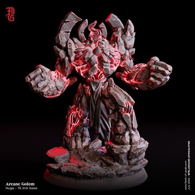 Arcane Golem - Spellbound Apocalypse - Flesh of the Gods - Wargaming D&D DnD