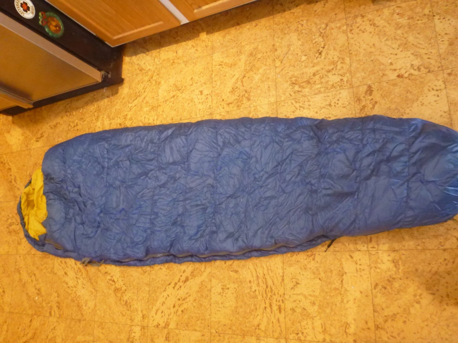VTG REI CO-OP Sleeping Bag DOWN FILL Royal Blue RIGHT ZIP Summer Lite 29" x 90"