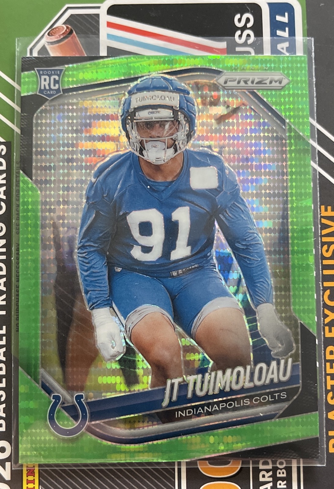 JT Tuimoloau Panini Prizm #324 Neon Green Pulsar