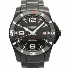 LONGINES Hydro Conquest L3.742.2 Black Dial Watch Men's Authentic From Japan