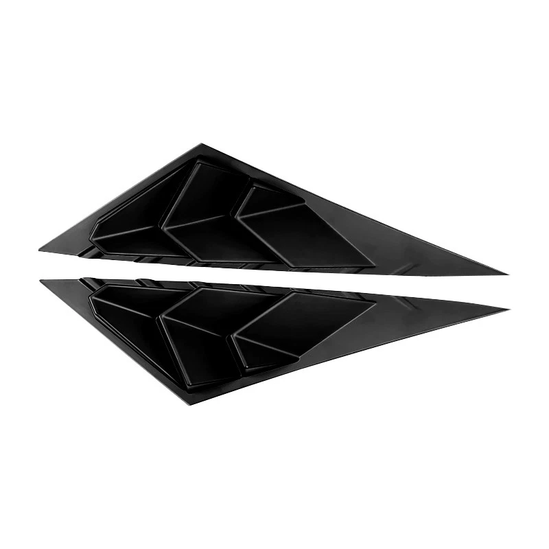 Cubierta de persiana de ventana de ventilación lateral negra para Hyundai Elantra 2021-2023 Foto 2 de 2