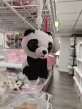 TY Beanie Baby - BABOO the Panda (Plastic Key Clip) (4 inch) - MWMTs Back Pack