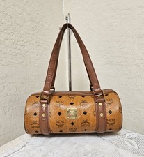 MCM Cognac Papillon Handbag Satchel AUTHENTIC
