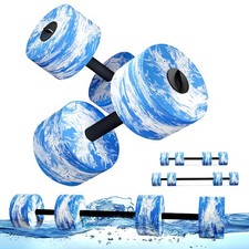 Water Weights Pool Exercise Dumbbells, Three-in-one Aquatic Exercise Dumbbell...