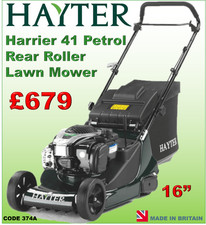 Hayter Harrier 41 Petrol 16" / 41cm Rear Roller Petrol Mower  Lawnmower