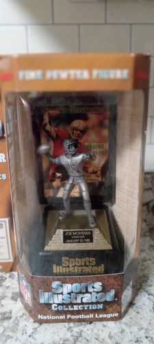Joe Montana Signed Limited Edition Jsa Certified Pewter Statue - Picture 3 of 7