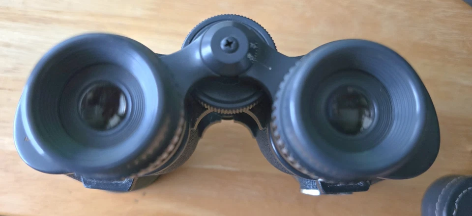 Binoculares ópticos recubiertos vintage marca SCOPE 7 X 35 #2950153 con estuche de cuero Foto 3 de 4