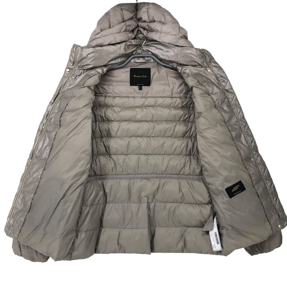 MASSIMO DUTTI Women Hooded Down Jacket Coat Size S - Image 2 of 4