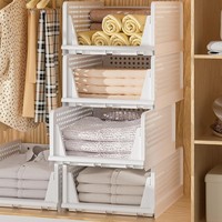 4 StüCk Kleiderschrank Organizer Schubladenbox Stapelbare Schrank Organizer