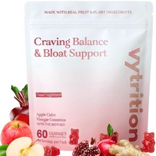 Apple Cider Vinegar Gummies Sugar Free   ACV Gummies with The Mother 1000mg  ...