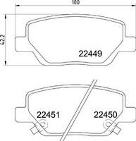 2X Brembo Bremsbelagsatz, Scheibenbremse P 23 179 Passend FüR Fiat