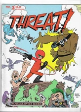 1986 Threat! Fantagraphics Book #3 Black & White Magazine Size Comic