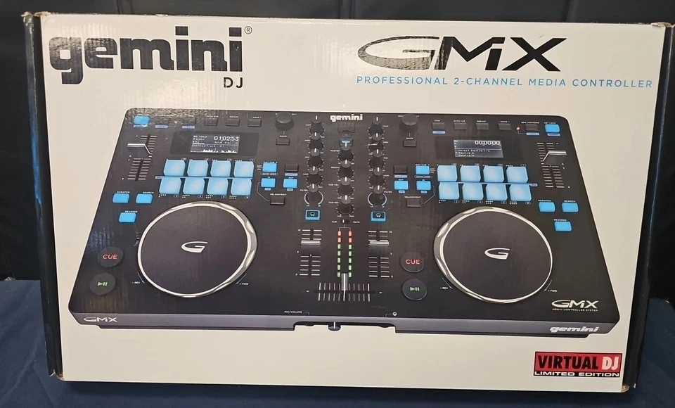 Gemini GMX Professional DJ Audio Equipment GMX MIDI Controller Dual Media Player - Image 2 of 4