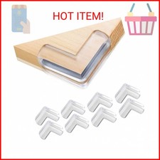Safety Corner Protectors Guards, 8 pcs Baby Proofing Safety Corner Clear Furnitu