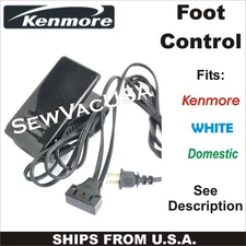 Sewing Machine Motor Pedal Foot Control with Power Cord FC-6605 - Kenmore 158