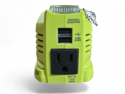 RYOBI 18V ONE+ 150-Watt Powered Inverter Quick Charge Power Source - OPEN BOX