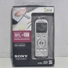 Sony ICD-UX533 Stereo Digital Voice Recorder  Music Player - Silver New Sealed