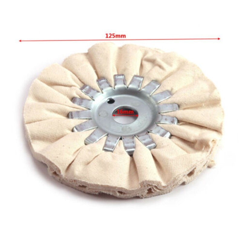 Reliable 5 Cotton Airway Buffing Wheel 125mm Diameter 16 Ply Polishing