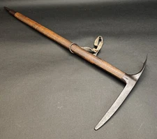 Rare Unusual Walking Stick Pickle Axe Ice Axe Eispickel STUBAI