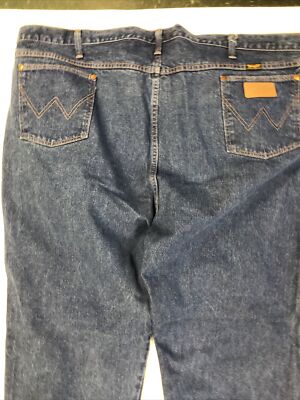 Vintage 90s Wrangler Men's Size 54x32 Western Denim Jeans Made In