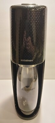SodaStream Fizzi Sparkling Water Maker Black Missing Bottle Cap Tested w/ CO2 