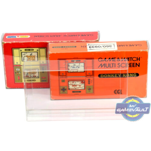 Game & Watch BOX PROTECTOR Multi Screen Strong 0.4mm PLASTIC DISPLAY CASE x 5 - Afbeelding 1 van 11