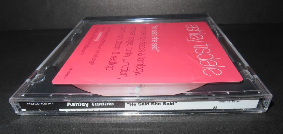 HE SAID SHE SAID by ASHLEY TISDALE-Rare PROMOTIONAL Remix CD w/ 11 Tracks--CD Foto 4 de 4