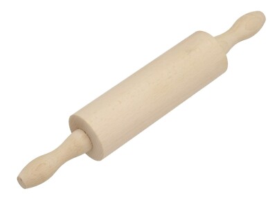 Großes Massivholz Nudelholz 18'' Zoll 45 cm Gebäck Backen Buchenholz /W05